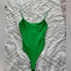 Zara green bodysuit